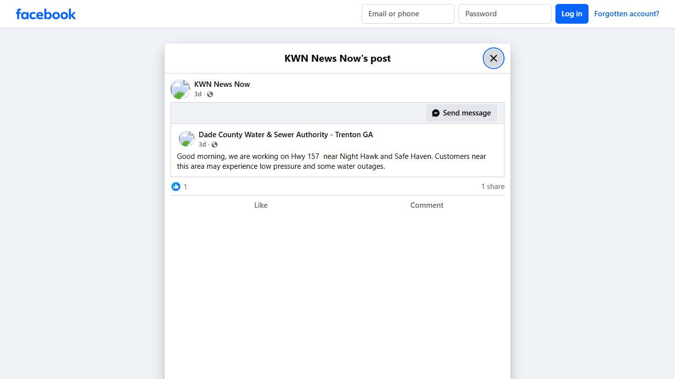 KWN News Now Facebook